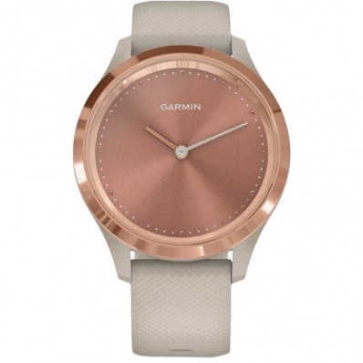 Смарт-годинник Garmin Vivomove 3s Rose Gold Stainless Steel Bezel w. Light Sand and Silicone B. (010-02238-02)