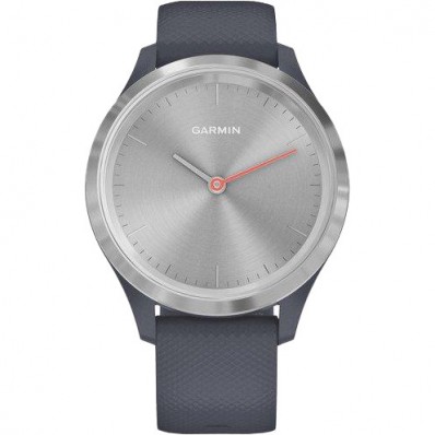 Смарт-годинник Garmin Vivomove 3s Silver Stainless Steel Bezel w. Granite Blue and Silicone B. (010-02238-00)