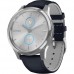 Смарт-годинник Garmin Vivomove Luxe Silver Stainless Steel w. Navy Italian Leather B. (010-02241-00)