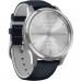 Смарт-годинник Garmin Vivomove Luxe Silver Stainless Steel w. Navy Italian Leather B. (010-02241-00)