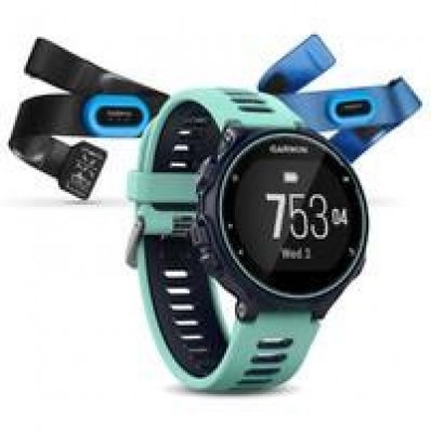 Спортивний годинник Garmin Forerunner 735XT Tri-Bundle Midnight Blue/ Frost Blue (010-01614-10)