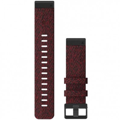 ремінець Garmin Ремешок для Fenix 6 22mm QuickFit Heathered Red Nylon bands (010-12863-06)