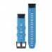 ремінець Garmin Ремешок для Fenix 5 Plus 22mm QuickFit Cyan Blue Silicone Band (010-12740-03)