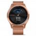 Смарт-годинник Garmin Vivomove Luxe 18K Rose Gold PVD Stainless Steel w. Rose Gold Milanese B. (010-02241-24)